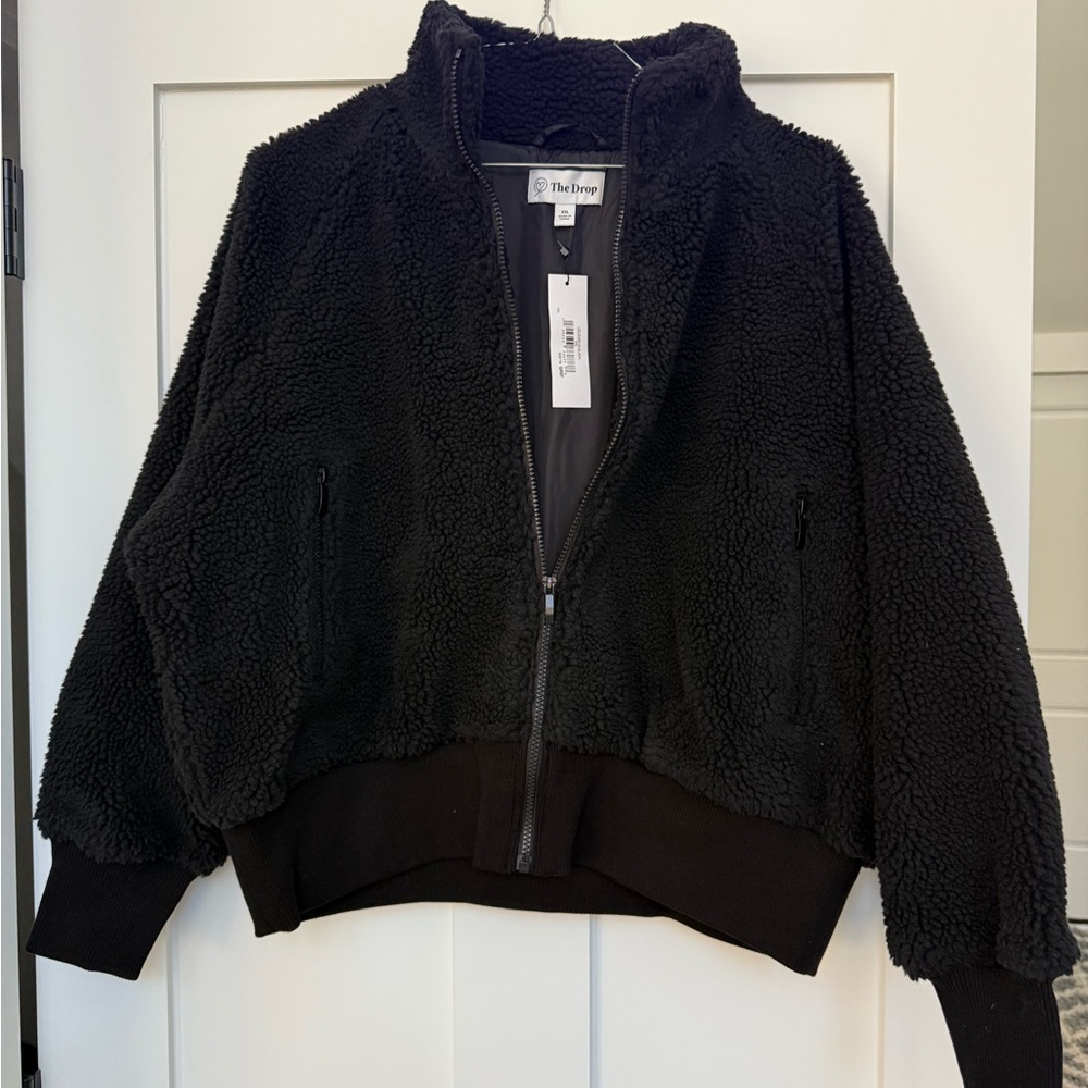 The Drop Women's Black Teddy Jacket